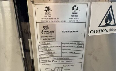 Clearance NSF Curved Glass Refrigerated 100268L0216