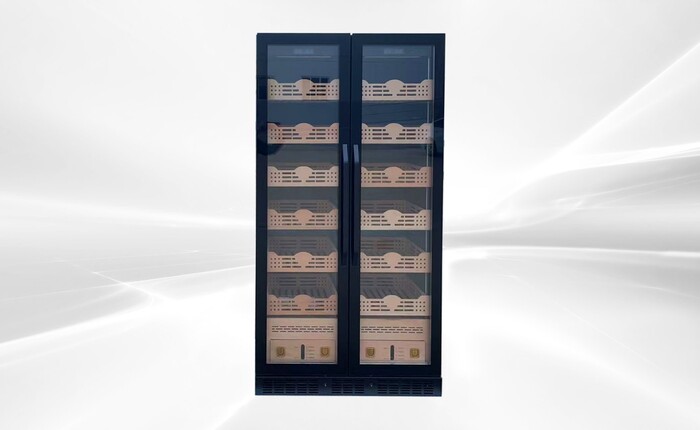 480L Double-Door Cigar Cooler Humidor BX-680 Thin