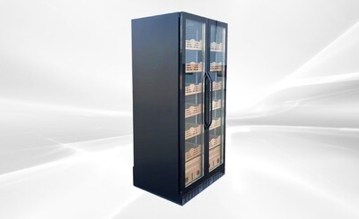 660L Double-Door Cigar Cooler Humidor BX-680 Thick