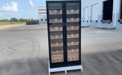 660L Double-Door Cigar Cooler Humidor BX-680 Thick