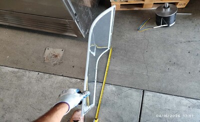 [Parts]SDSC500 Supermarket Grocery Freezer Right Glass Door