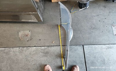 [Parts]SDSC500 Supermarket Grocery Freezer Right Glass Door