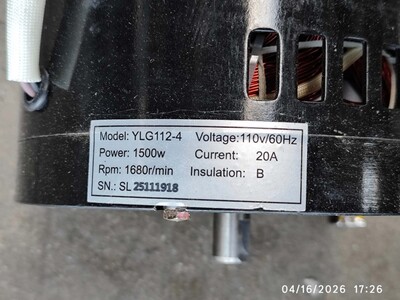 [Parts] HLM-30Big Bakery Dough Mixer Motor  YLG112-4