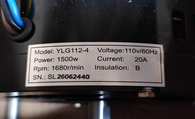 [Parts] HLM-30Big Bakery Dough Mixer Motor  YLG112-4