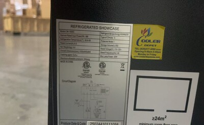 Clearance 61 Ins Open Air Display Case Refrigerator 63174H0422