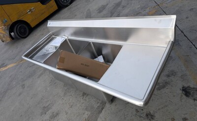 Clearance 72 ins two compartment sink NSF 17532L0425