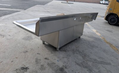Clearance 72 ins two compartment sink NSF 17532L0425
