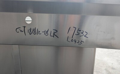Clearance 72 ins two compartment sink NSF 17532L0425