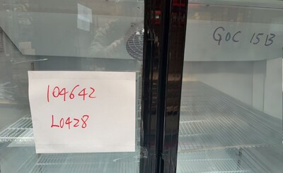 Clearance Two Glass Door Refrigerated Display Cooler 104642L0428