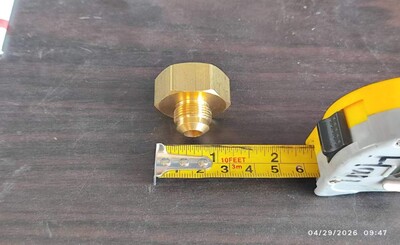 [Parts] Coupling 3/8‘’×3/4‘’ Gas Connector 01