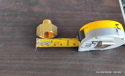 [Parts] Coupling 3/8‘’×3/4‘’ Gas Connector 01