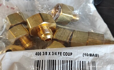 [Parts] Coupling 3/8‘’×3/4‘’ Gas Connector 01