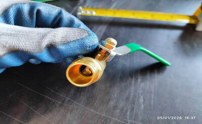 [Parts] Water Heater Ball Valve, Double Male Thread, 1/2 Inches