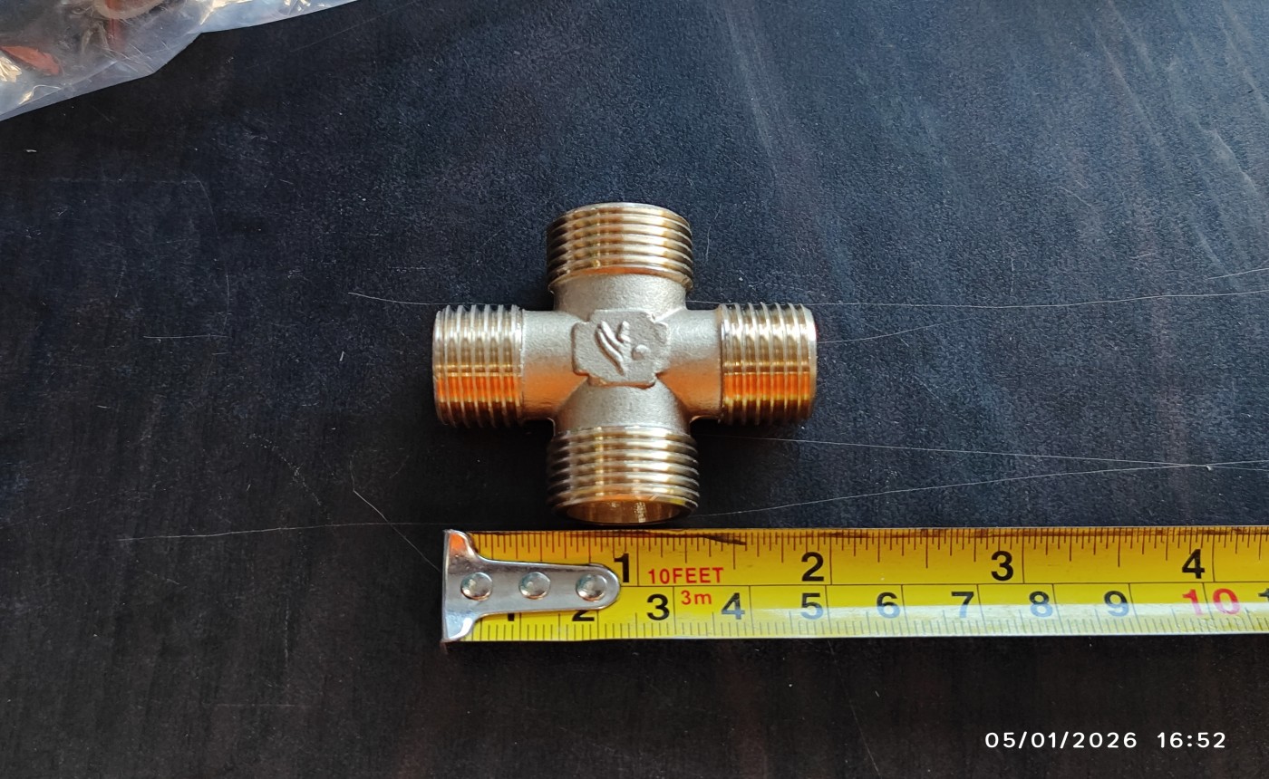 [Parts] Water Heater 1/2 inch Four-way Male External Thread