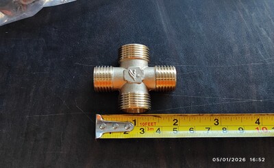[Parts] Water Heater 1/2 inch Four-way Male External Thread