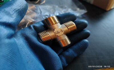 [Parts] Water Heater 1/2 inch Four-way Male External Thread