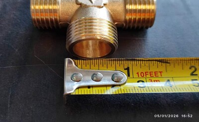 [Parts] Water Heater 1/2 inch Four-way Male External Thread