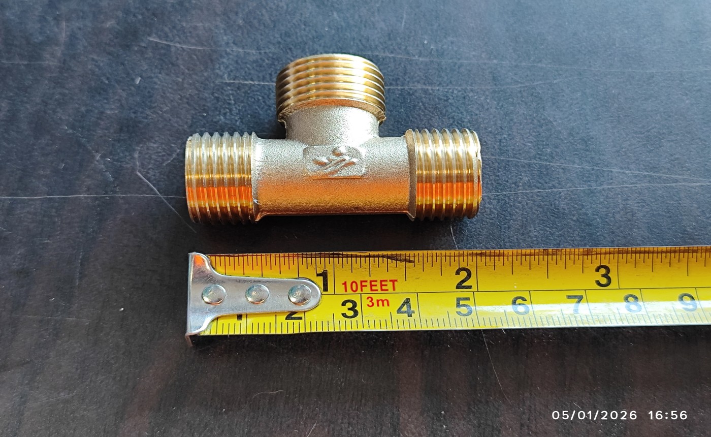 [Parts] Water Heater 1/2 in 3-way Male External Thread Connector