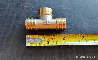 [Parts] Water Heater 1/2 in 3-way Male External Thread Connector