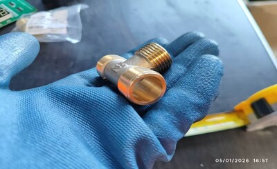 [Parts] Water Heater 1/2 in 3-way Male External Thread Connector
