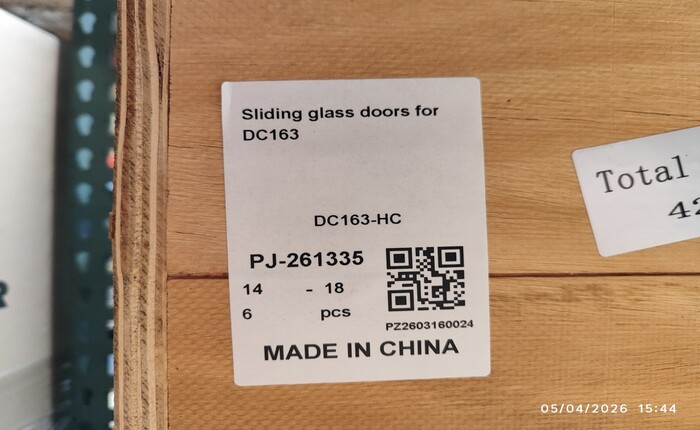 [Parts]DC163 Deli Refrigerator Case Sliding Glass Door