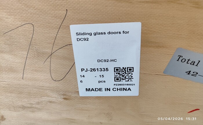 [Parts]DC92 Deli Refrigerator Case Sliding Glass Door