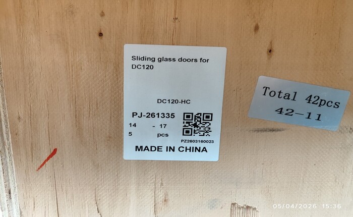 [Parts]DC120 Deli Refrigerator Case Sliding Glass Door