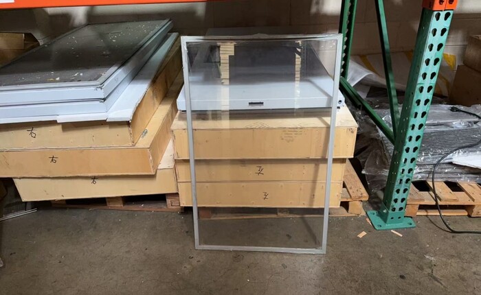 [Parts] Chest Glass door Freezer Glass door 34.5*23.5 Ins