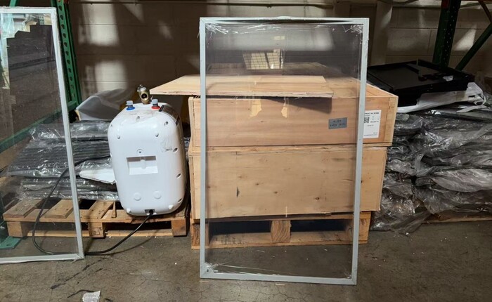 [Parts] Chest Glass door Freezer Glass door 34.5*22.5 Ins