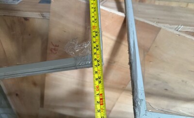 [Parts] Chest Glass door Freezer Glass door 34.5*22.5 Ins