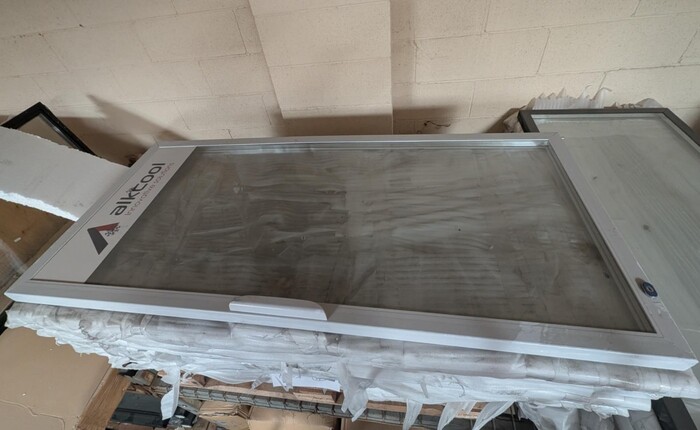 [Parts] Refrigerator  White Glass Door 63*27.5 Ins