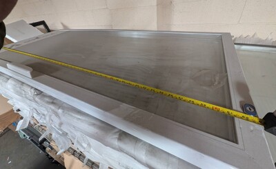 [Parts] Refrigerator  White Glass Door 63*27.5 Ins