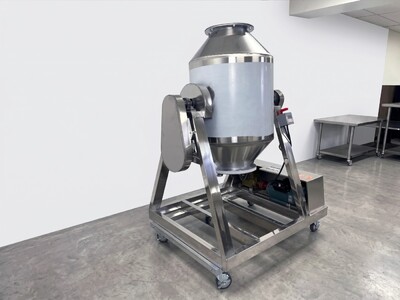 200L Dry Powder Metal Powder Blender Drum Tank Mixer 220v GH100