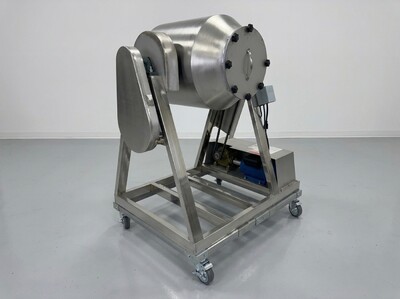 100L Dry Powder Metal Powder Blender Drum Tank Mixer 110v HY2-15