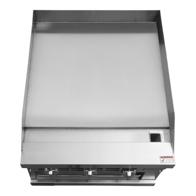 NSF 24 Inches Gas Countertop Raised Griddle Broiler GS24LTH