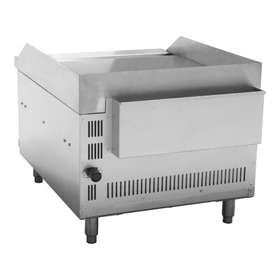 NSF 24 Inches Gas Countertop Raised Griddle Broiler GS24LTH