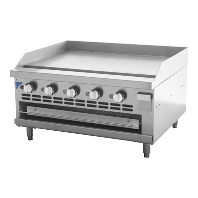 NSF 36 Ins Commercial Gas Raised Griddle Broiler Combo GS36LTH
