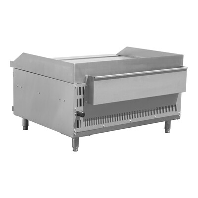 NSF 36 Ins Commercial Gas Raised Griddle Broiler Combo GS36LTH