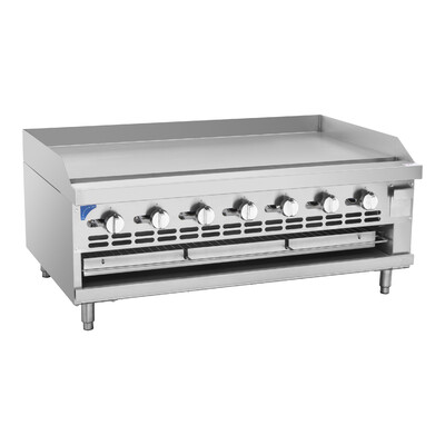 NSF 48 Ins Commercial Gas Raised Griddle Broiler Combor GS48LTH