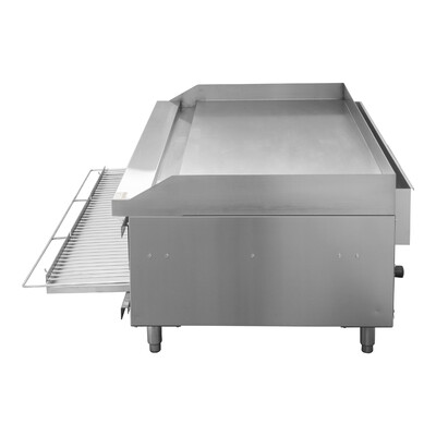 NSF 48 Ins Commercial Gas Raised Griddle Broiler Combor GS48LTH