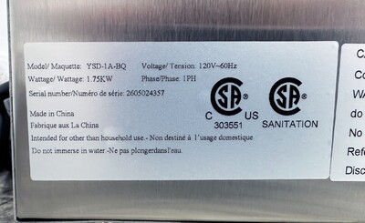 NSF Commercial Electric Convection Oven YSD-1A-BQ