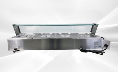 NSF Countertop Electric Food Warmer 4 Wells BM124