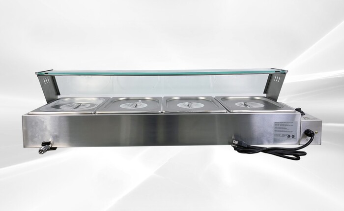 NSF Countertop Electric Food Warmer 4 Wells BM124