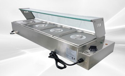 NSF Countertop Electric Food Warmer 4 Wells BM124