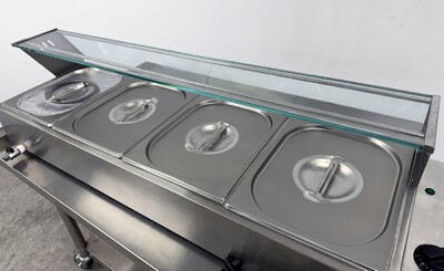 NSF Countertop Electric Food Warmer 4 Wells BM124