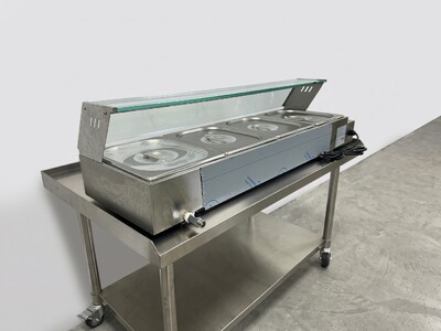 NSF Countertop Electric Food Warmer 4 Wells BM124