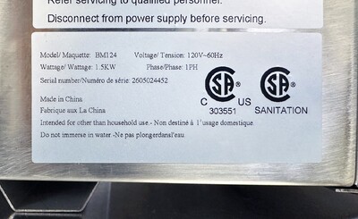 NSF Countertop Electric Food Warmer 4 Wells BM124