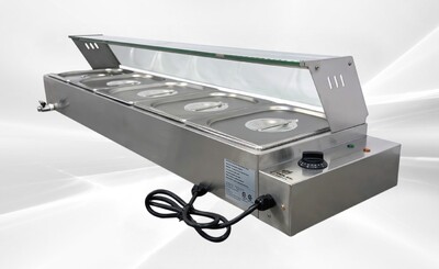 NSF Countertop Electric Food Warmer 5 Wells BM125