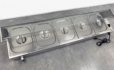 NSF Countertop Electric Food Warmer 5 Wells BM125