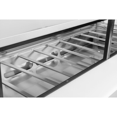 NSF 60 ins Salad Bar  Cold Food Table with Sneeze Guard  CUSC60G